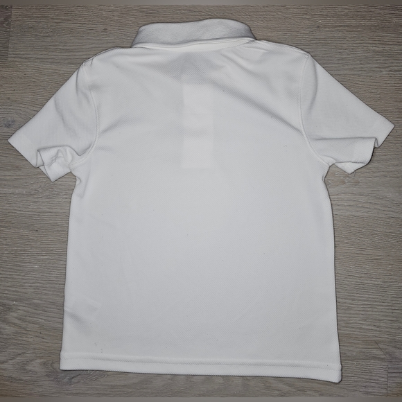 Cat & Jack Short Sleeve Polo Uniform Shirt size XS 4/5 - White - Picture 2 of 5